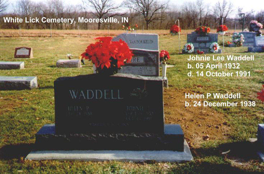 White Lick Cemetery, Mooresville, Co., IN