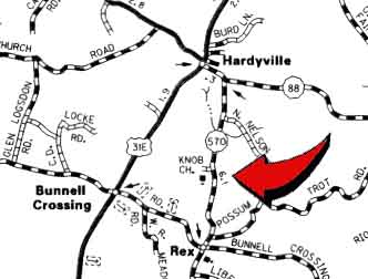 Allen Seminary Baptist Church Map